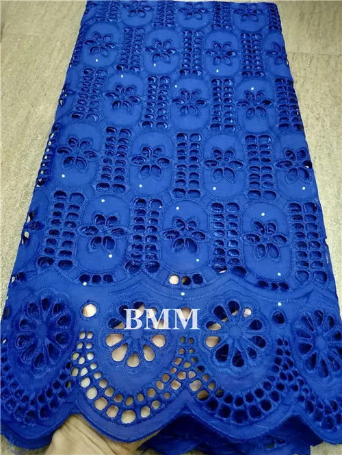 royal blue Сгоревшее оранжевое кружево швейцарская вуаль кружево в швейцарском стиле tissu broderie africain suisse нигерийские кружевные ткани Дубай fabric5yard/лот - Цвет: royal blue