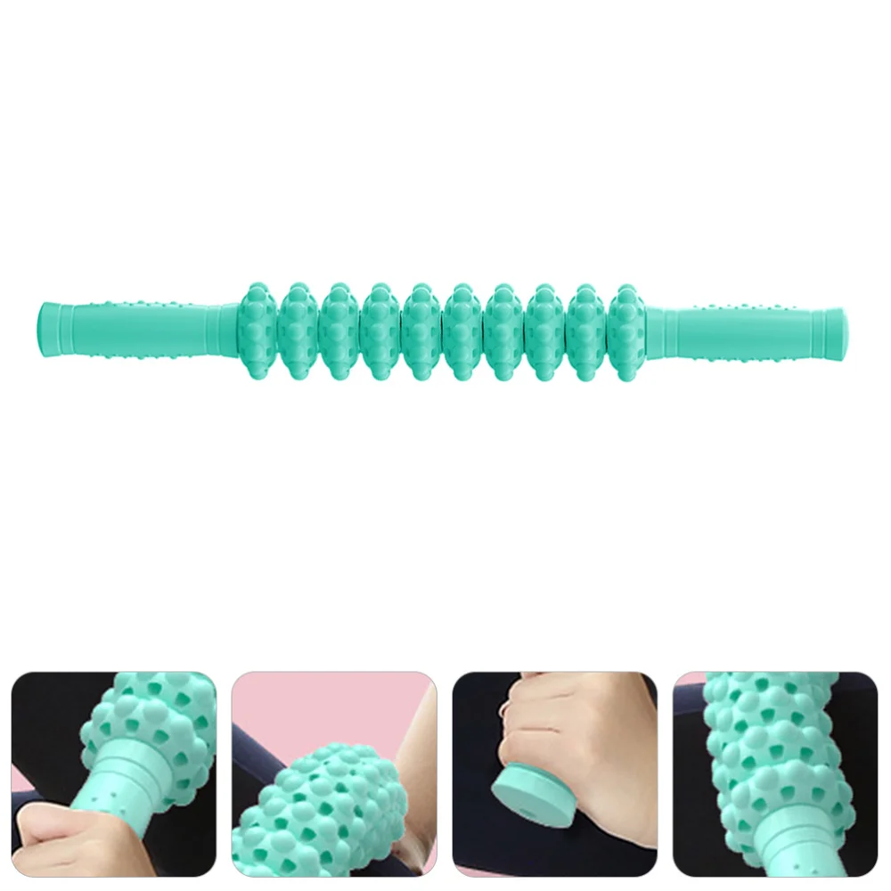 

1pc Muscle Roller Bendable Muscle Roller Multifunctional Massaging Tool (Green)