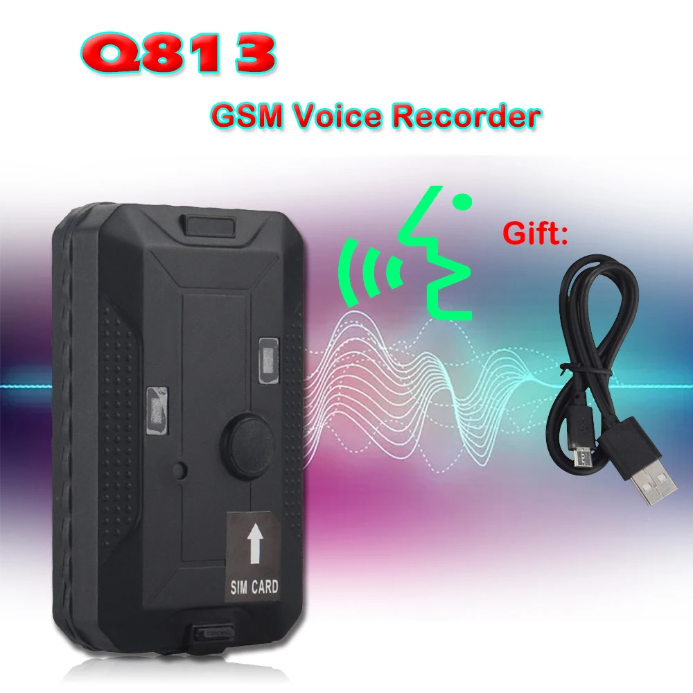 GSM диктофон 5000 мАч аккумулятор водонепроницаемый сильный магнит оповещение о