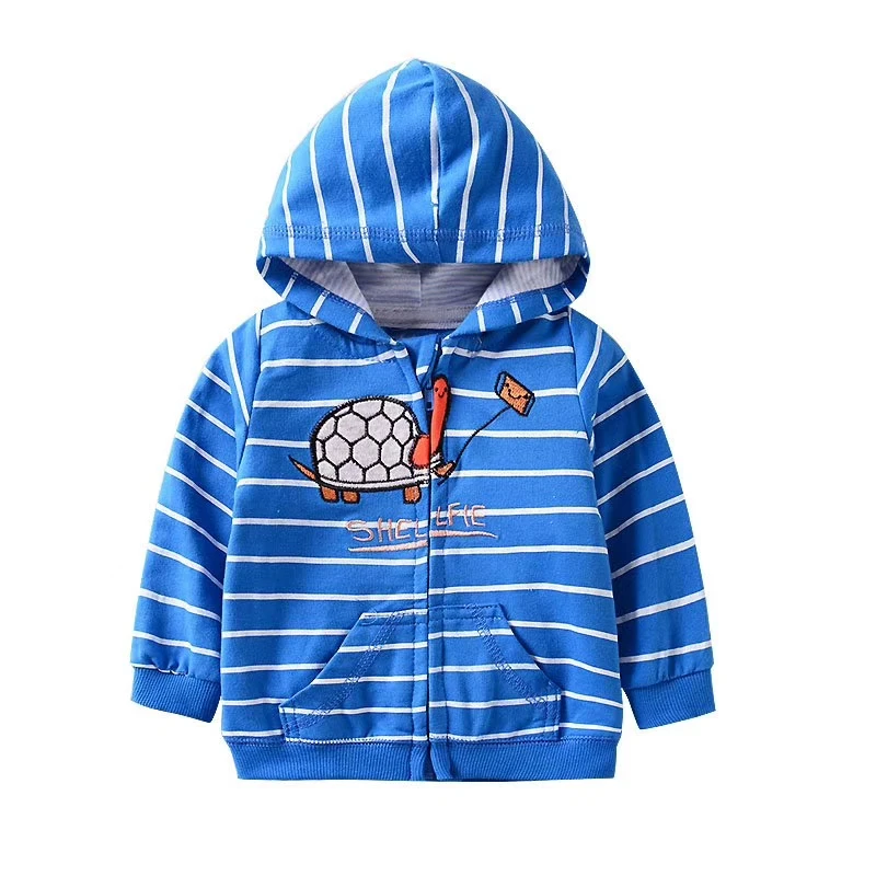 Трикотажная куртка для маленьких мальчиков 100% хлопок с рисунком черепахи пальто