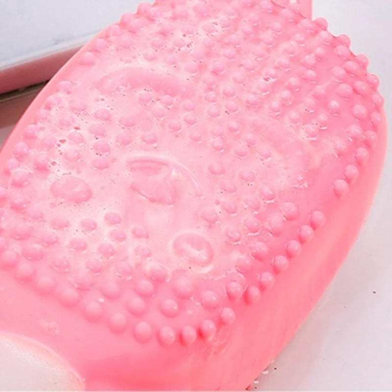 

Silicone Back Scrubber Bath Brush Scrubber Exfoliating Back Brush helps the back against acne bacne Deep cleaning skin massage