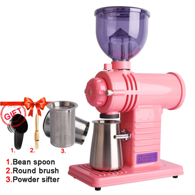 値段 電気コーヒーグラインダーn520,110-220V,家庭用,パンチ,コーヒー豆,チタン合金鋼,ディスク