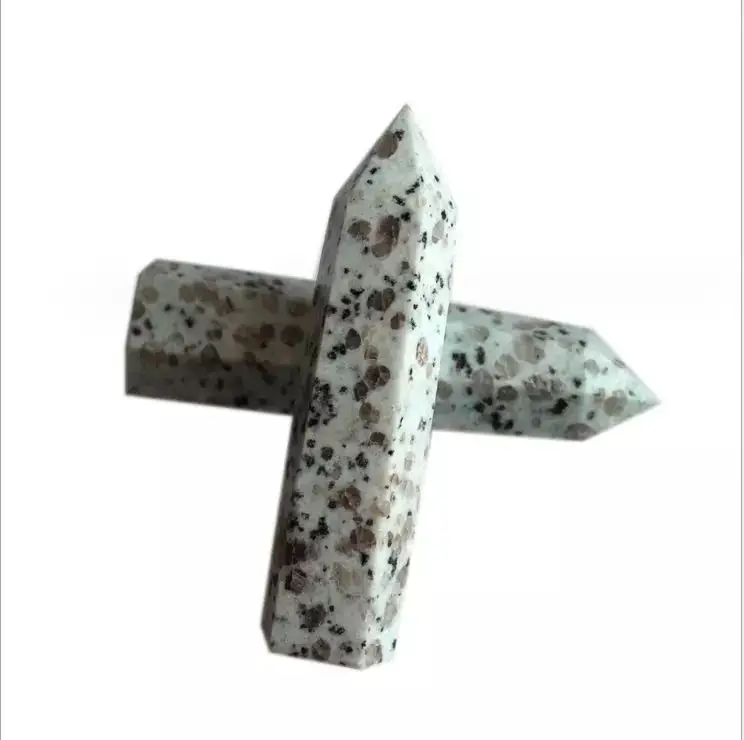 

MOKAGY Natural Spot Quartz Crystal Point 110mm-120mm 1pc