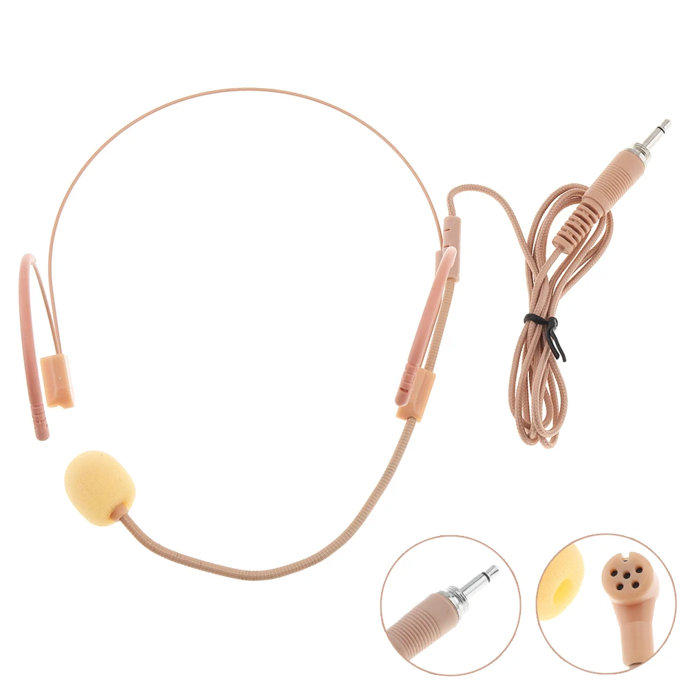 3.5mm Threaded Interface Skin Tone Capacitance Microphone with 100cm Braided Cable Fit for Lecture / Teaching Conference | Электроника