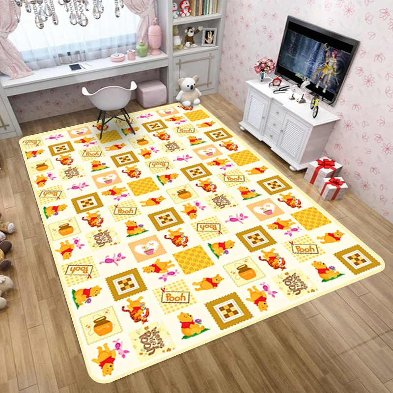 

Disney Mickey Minnie Play Mat Bedroom Rugs Kids Room DecorativePastoral Carpets for Living Room Wedding Aisle Runner