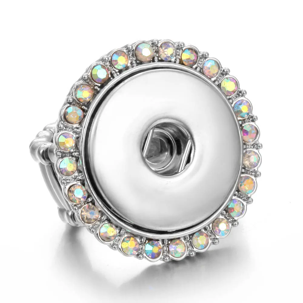 10 шт./лот оптовая продажа эластичное кольцо с кристаллами 18 мм женская бижутерия