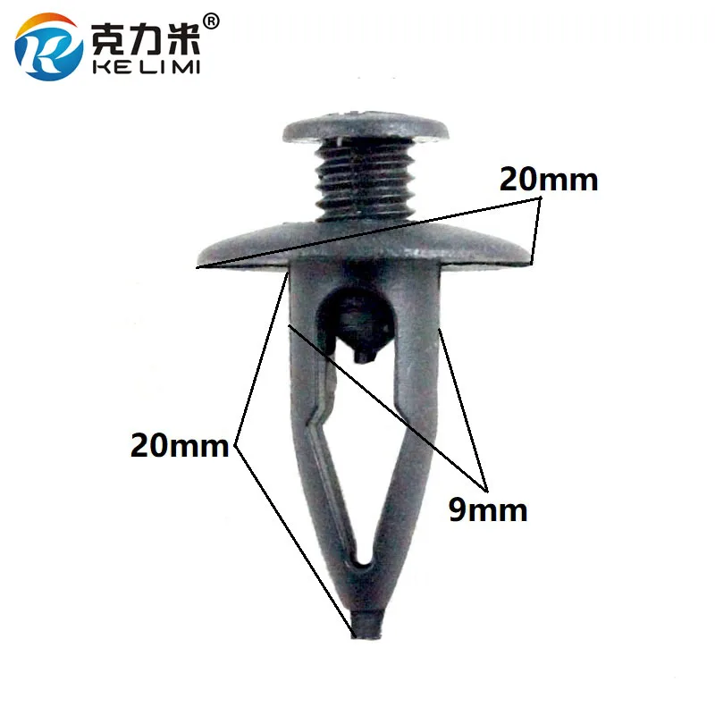 

Фиксирующая заклепка для автомобиля, фиксатор крыла, бампера, пластиковый зажим крепления, Стайлинг автомобиля для Toyota, отверстие 9 мм, 100 шт.