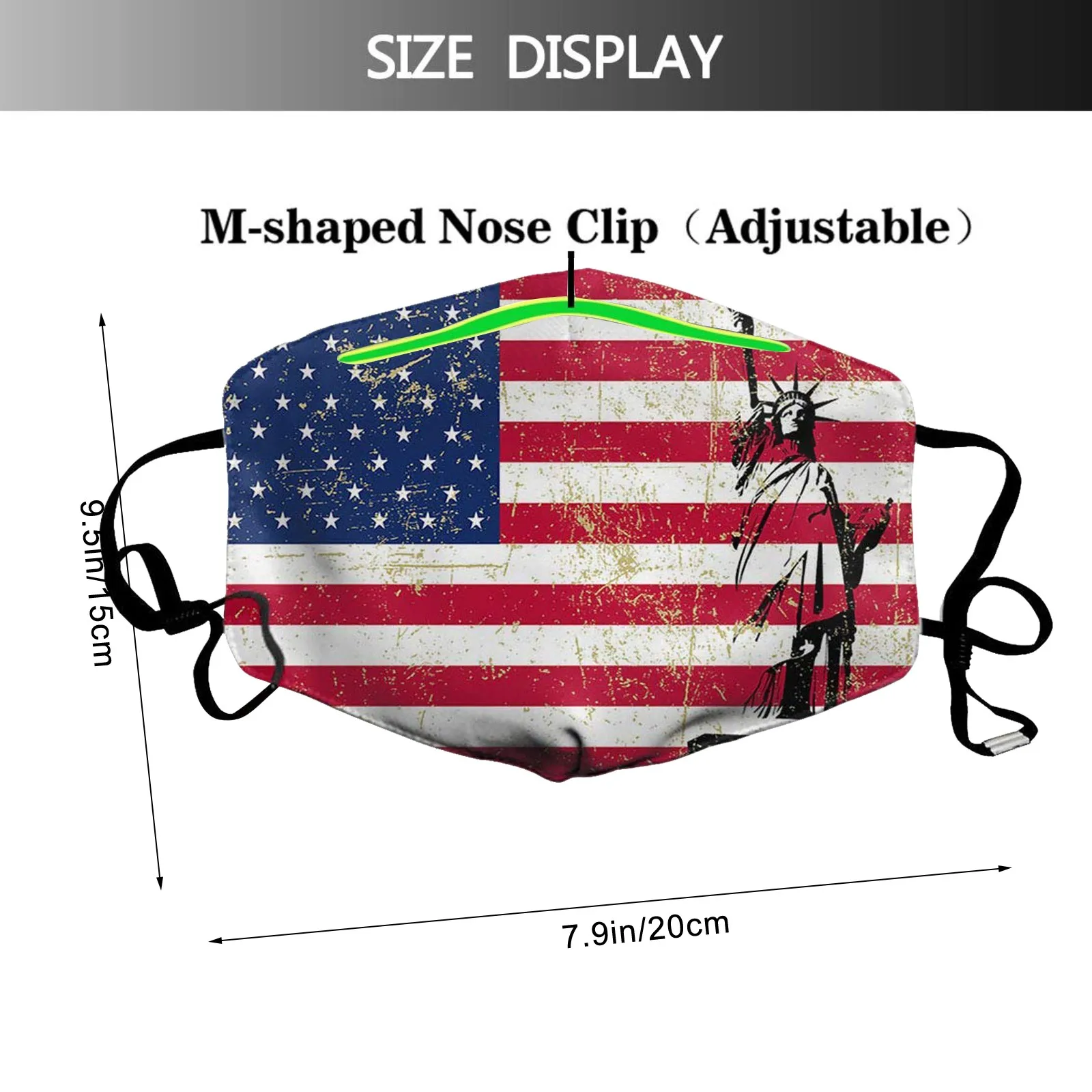 

Women Fashion Printing Mouth Mask National Flag Pattern Activated Carbon Filter Mask Reusable Anti-Dust Anti Pollution Face Mask