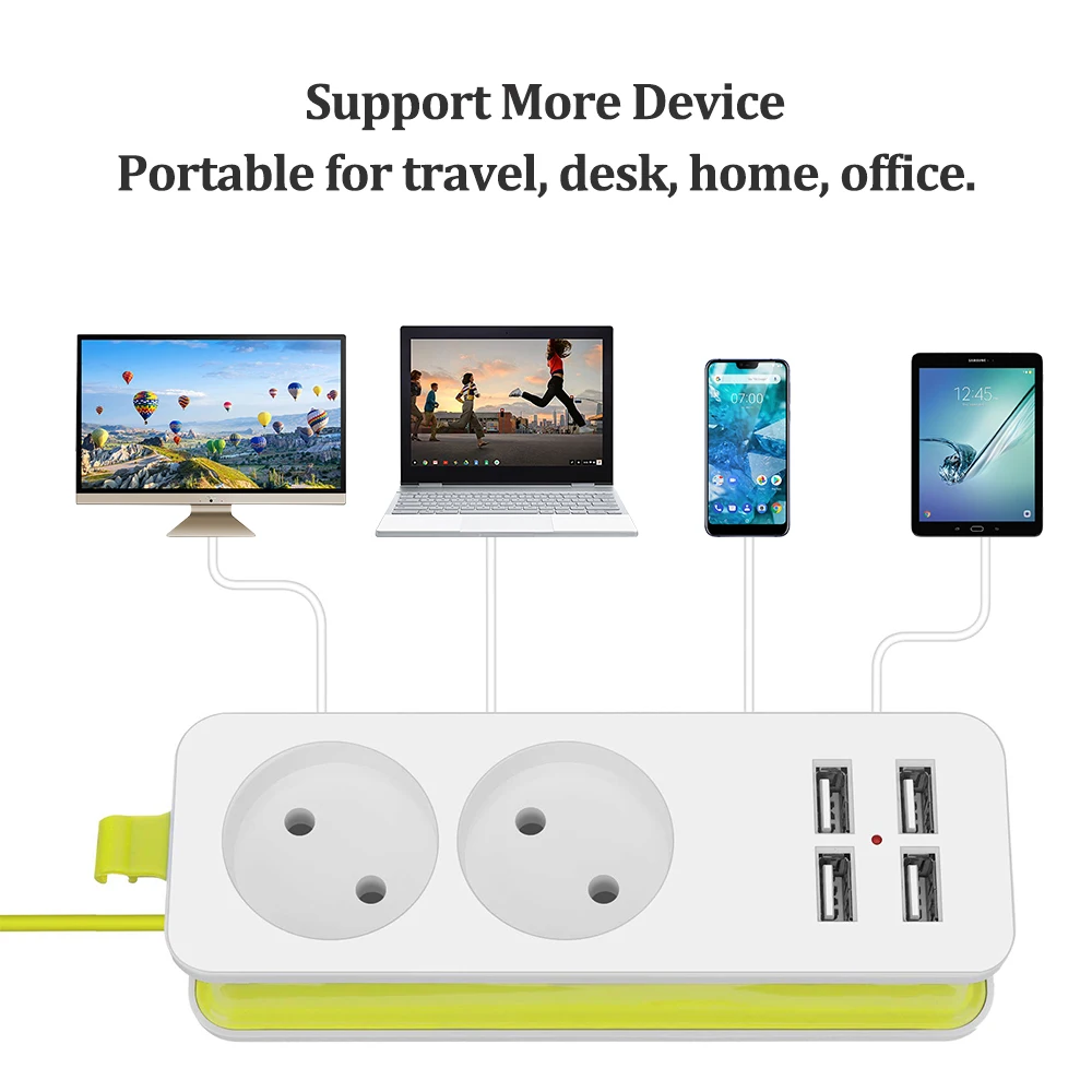 Настольная розетка ЕС с 4 usb-разъемами для зарядки USB блок питания mart мобильный