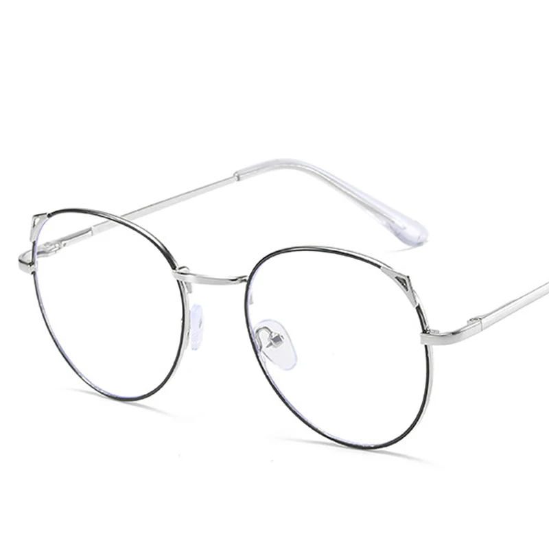 Ladies Cat Eye Glasses Women Myopia Glasses Frame Myopia Eyeglasses Ultralight Metal Glasses -0.5 To -6.0