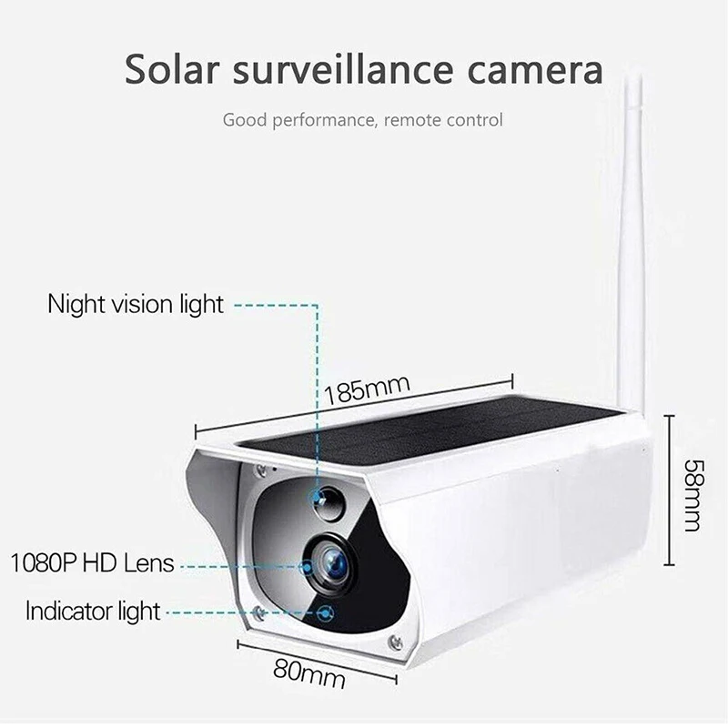 Новая горячая беспроводная Солнечная уличная WiFi ip камера 1080P HD безопасности