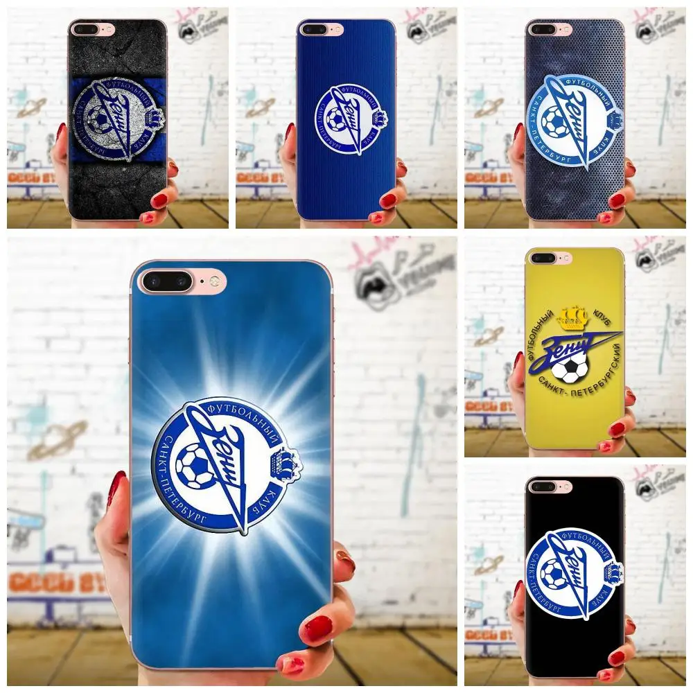 Логотип футбольного клуба Zenit для Huawei Honor 5C 5X 6A 6X 7 7A 7X 8 8A 8S 8X 9 10 30 Lite Pro Y6 II Y7 Y9 Prime
