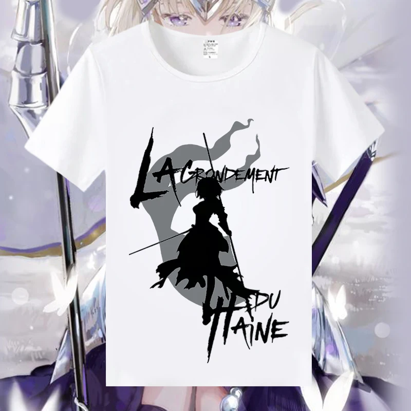 Футболка Fate Grand Order летняя футболка с рисунком из аниме Stay Night аквариума Джоан дуги
