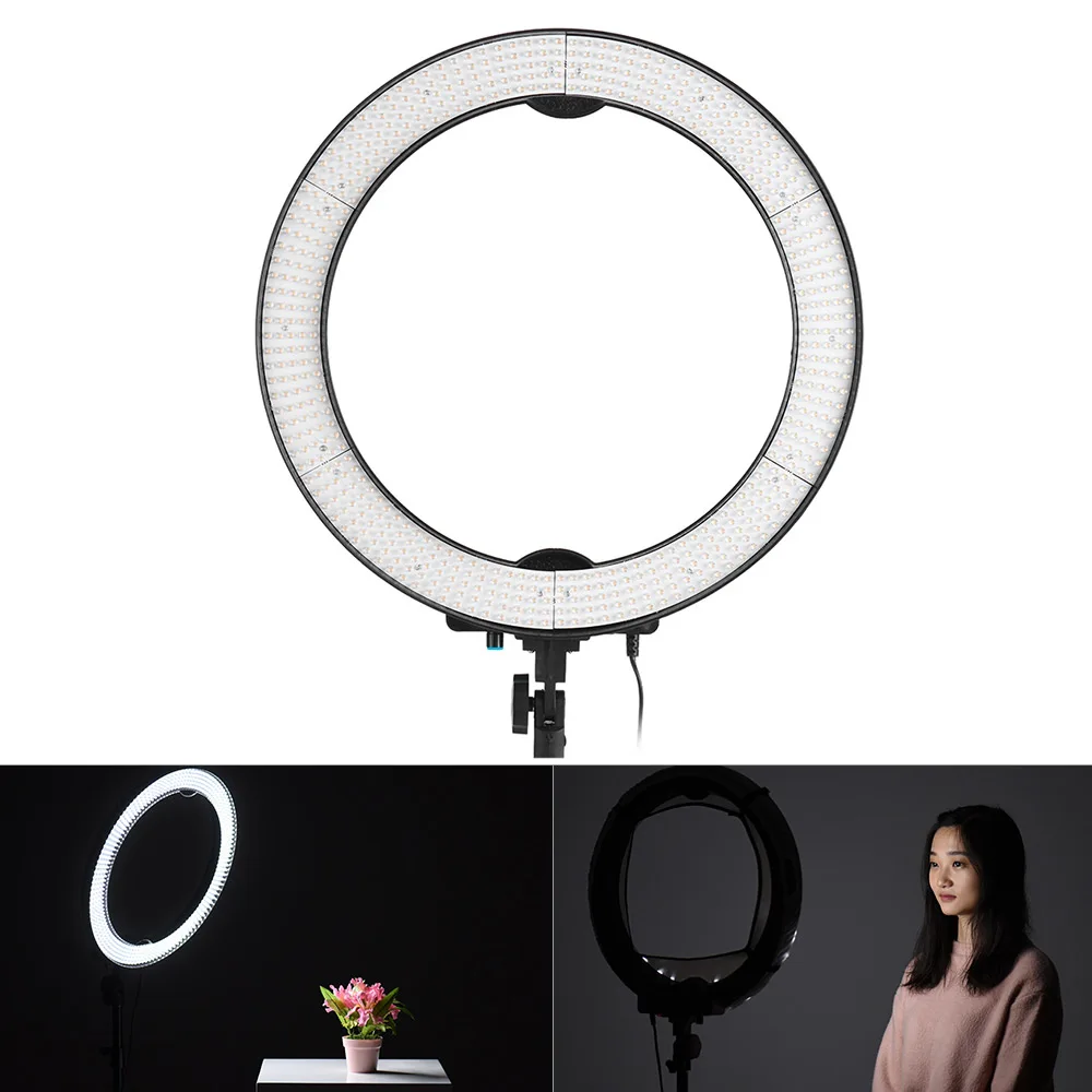 

Andoer LA-650D 600Leds Video LED Ring Light 36W 18inch 5600K Photo Light for DSLR Camera Smartphone Youtube Shooting Makeup
