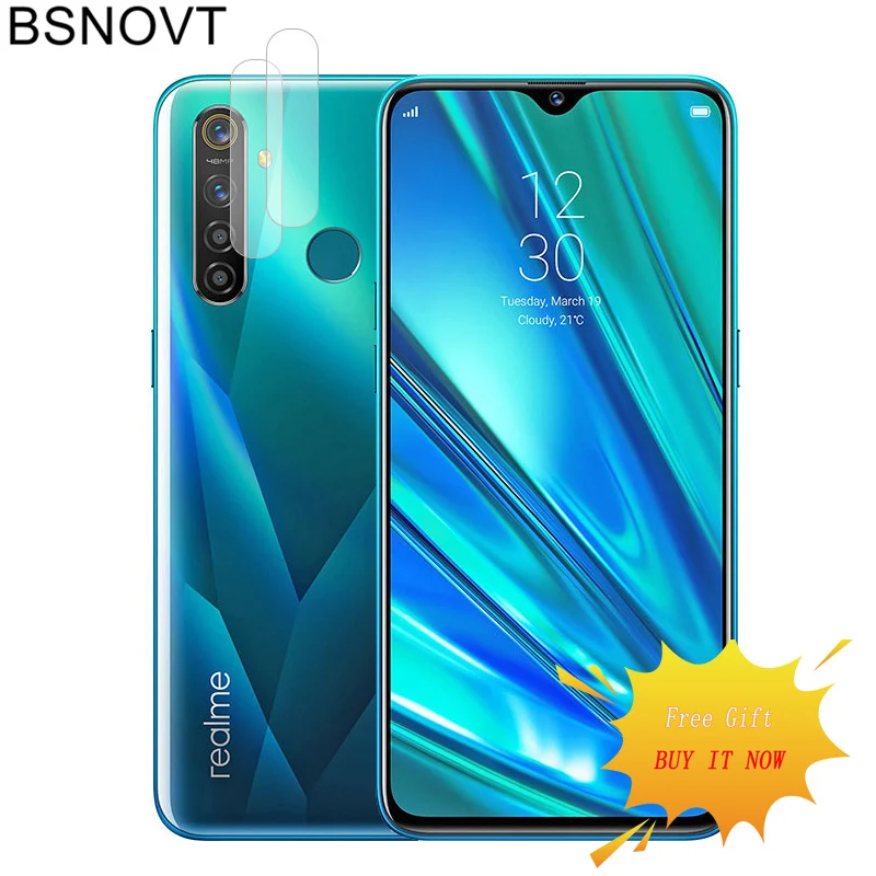 2pcs screen protector for oppo realme 5 pro glass tempered glass for oppo realme 5 pro film for oppo realme 5 pro 6 3 bsnovt free global shipping