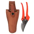 Чехол для ножниц, кожаный чехол для хранения инструментов, защитный чехол для фруктов, ветвей, ножниц, товары для садоводства с кнопкой блокировки