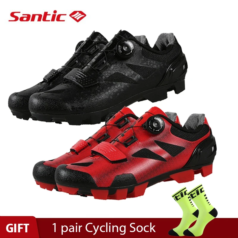 

Santic 4 Style Pro MTB Bike Cycling Shoes Mountain Bicycle Self-Lock Shoes Nylon Sole Men women Racing Sneakers Zapatos Ciclismo