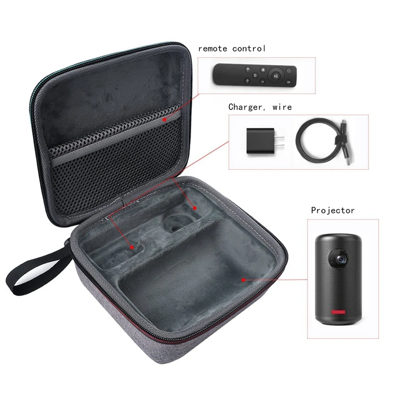 Жесткий Чехол для Anker Nebula Capsule II Max Projector защитный чехол хранения путешествий |