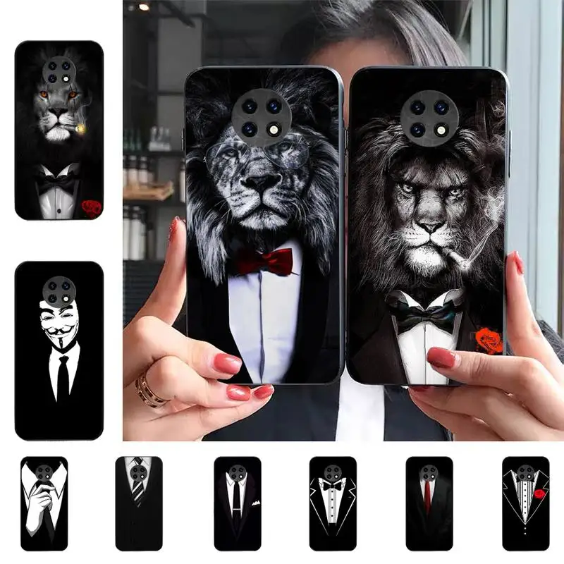

Man Suit Shirt Tie Phone Case For Redmi 9 5 S2 K30pro Silicone Fundas for Redmi 8 7 7A note 5 5A Capa