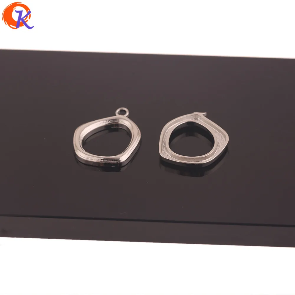 

Cordial Design 100Pcs 19*27MM Earrings Accessories/DIY Making/Irregular Shape/Rhodium/Hand Made/Jewelry Findings Component