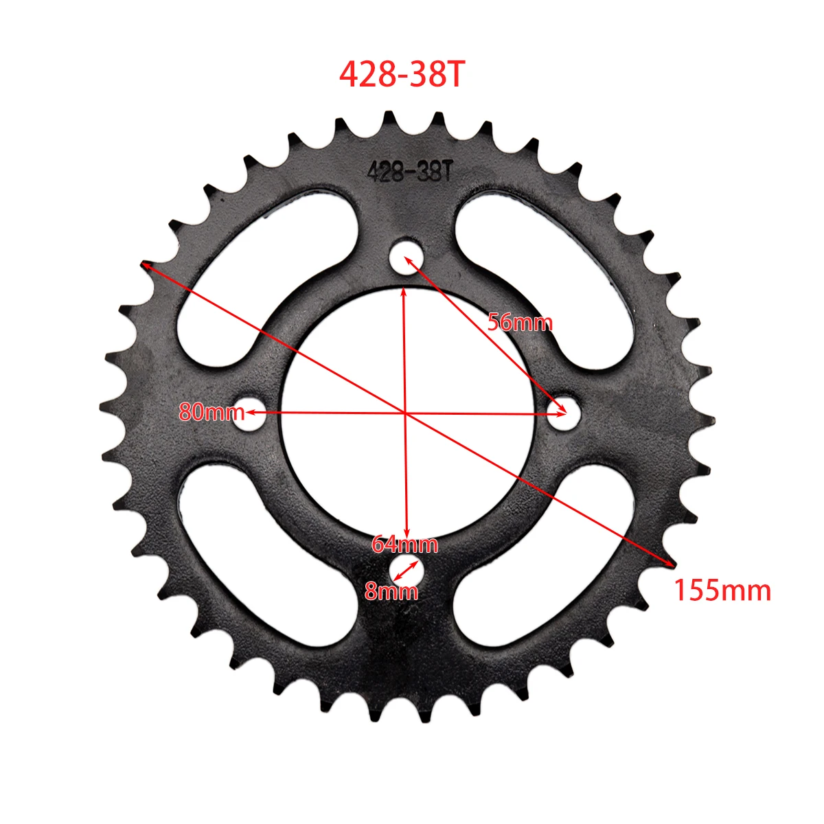 

Цепи задние для мотоцикла, 428, 38 т, 64 мм