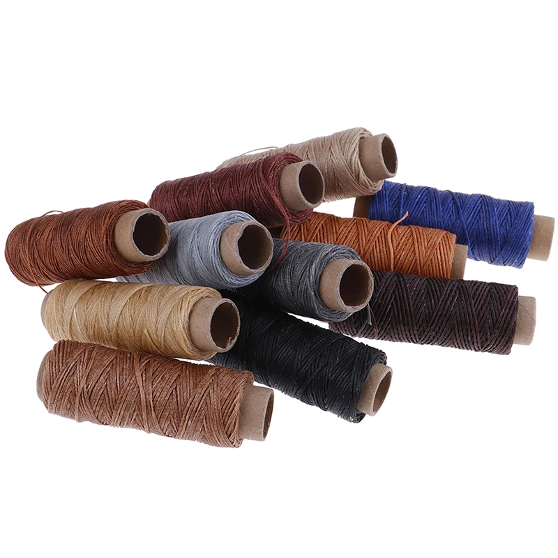 

50m/Roll DIY Waxed Sewing Thread For Leather Shoe Hand Stitching Crafts Tool Hand Stitching For Leather Sewing Thread