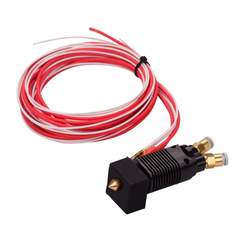 Профессиональный 2 в 1 из двойной цвет металла Hotend экструдер комплект сопла