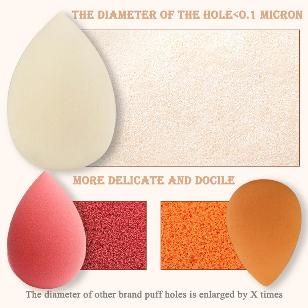 Спонж для макияжа 3 шт./компл. спонжи пудры основы крема косметические спонж