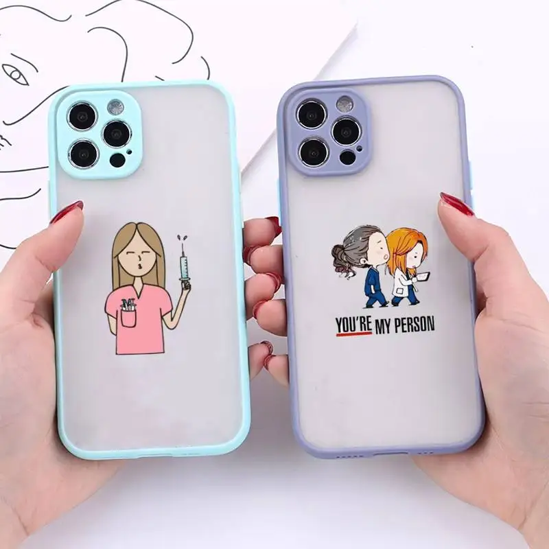 

Medicine Doctor Nurse Matte Shockproof Phone Case For iPhone 12 11 Pro XS Max XR X 8 7 Plus Camera Protection Bumper cover