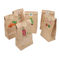 1 set exquisite christmas gift wrapping bags creative candy gift packaging bags