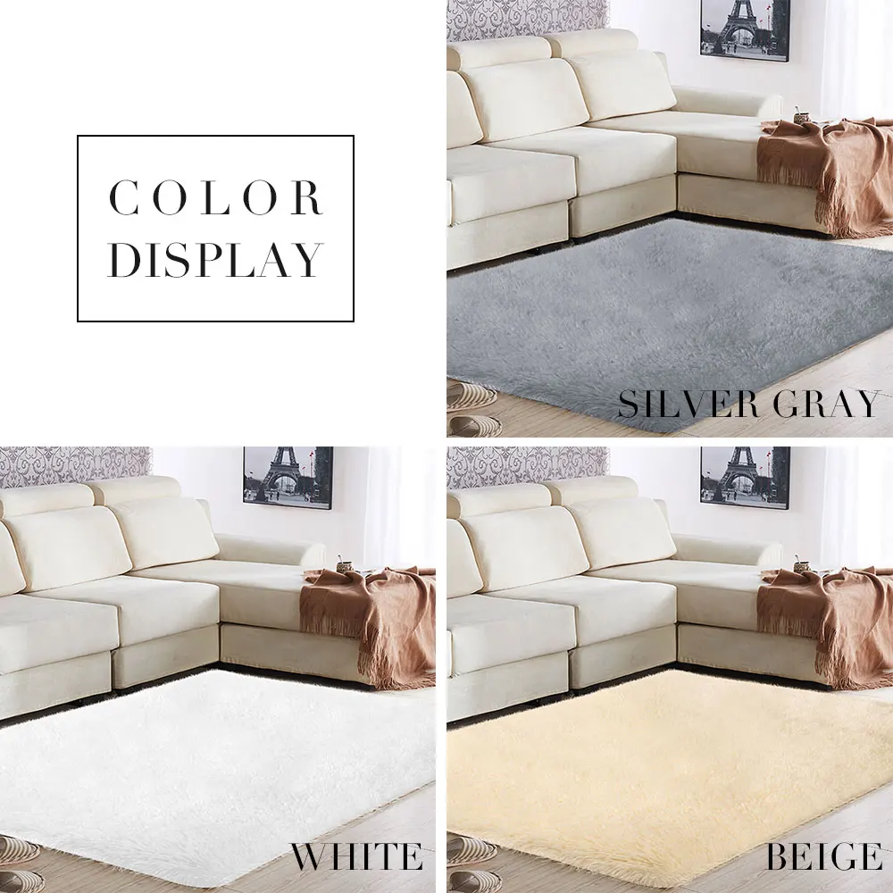 

Fluffy Rugs 160x200cm Mat Home Bedroom Carpet Floor Bright Multicolored Sofa Decoration Area Rug Dining Room