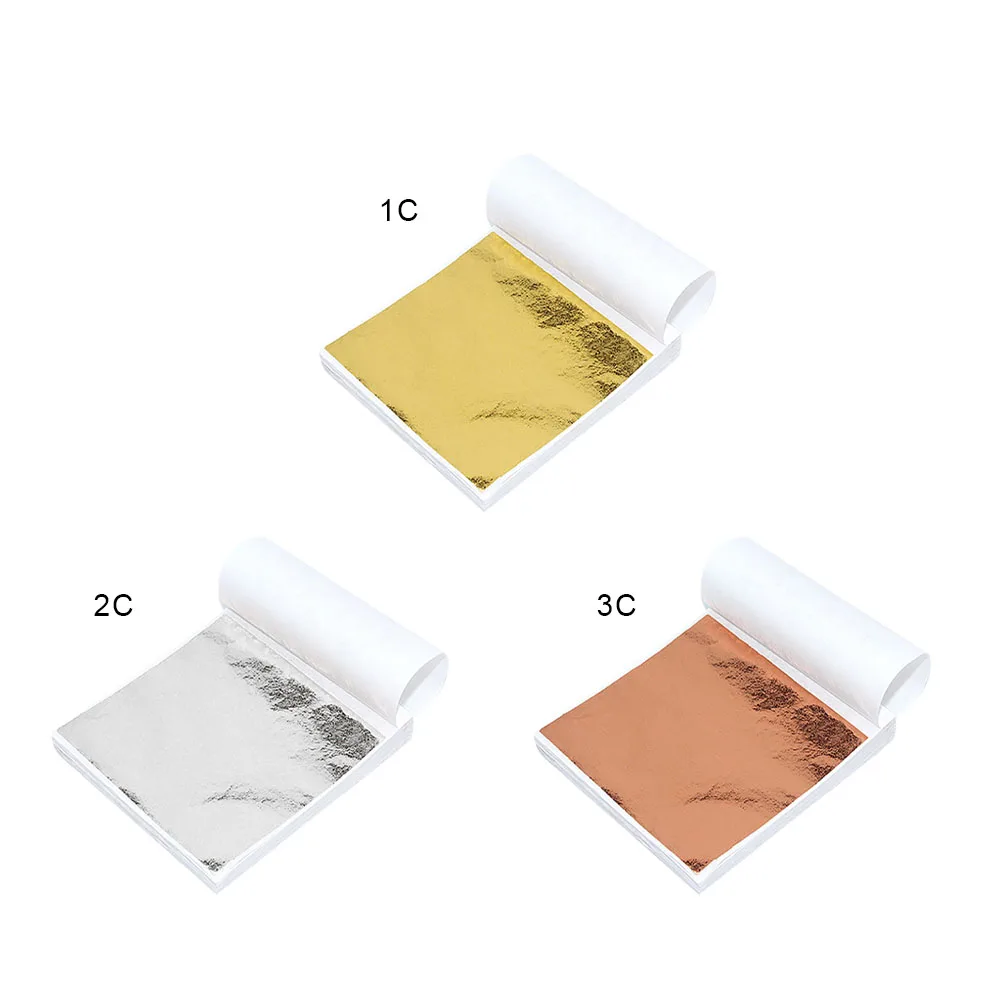 Золотые/серебряные листы в форме листьев 100 шт. | Дом и сад