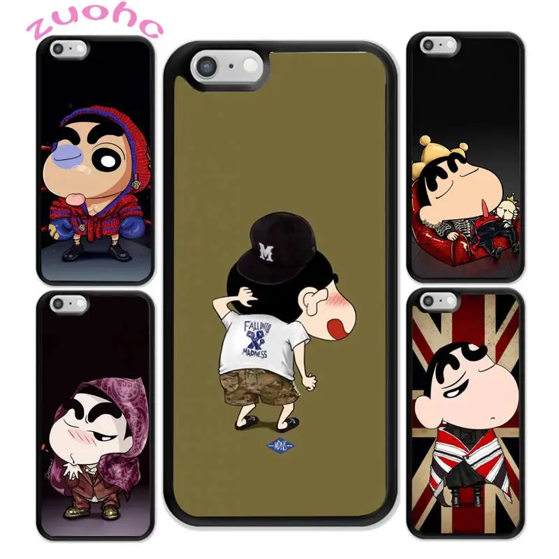 

Cute Crayon Shin-chan Anime Cases For Iphone 11 Original Iphone 11 Pro Max XR SE 2020 6S 8 Plus Plexiglass Case For Iphone 12pro