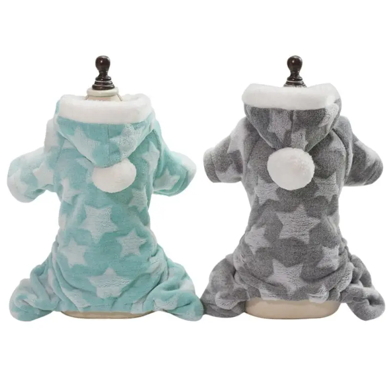 Новый fashionPet на осень зиму со звездами в четырех ногах для флис розовые зеленые
