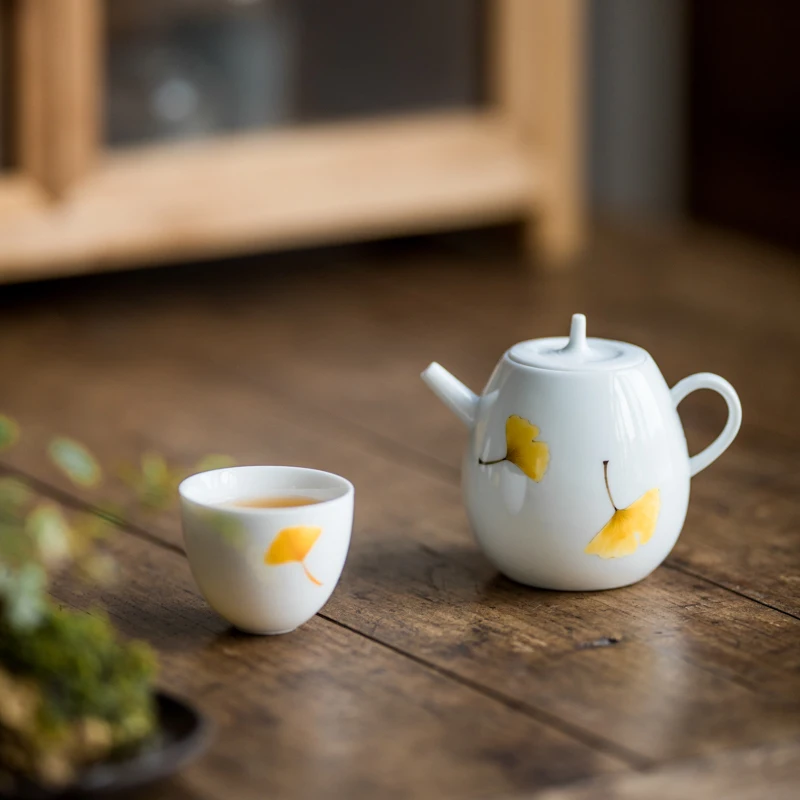 WIZAMONY чайный горшок с травой и деревянной глазурью 230 мл китайский сервиз