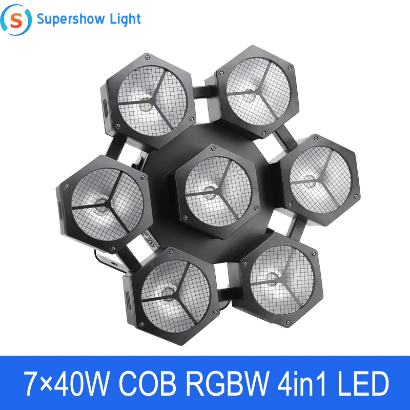 Снежные лепестки DJ стробосветильник x40w COB RGBW 4 в 1 светодиодный