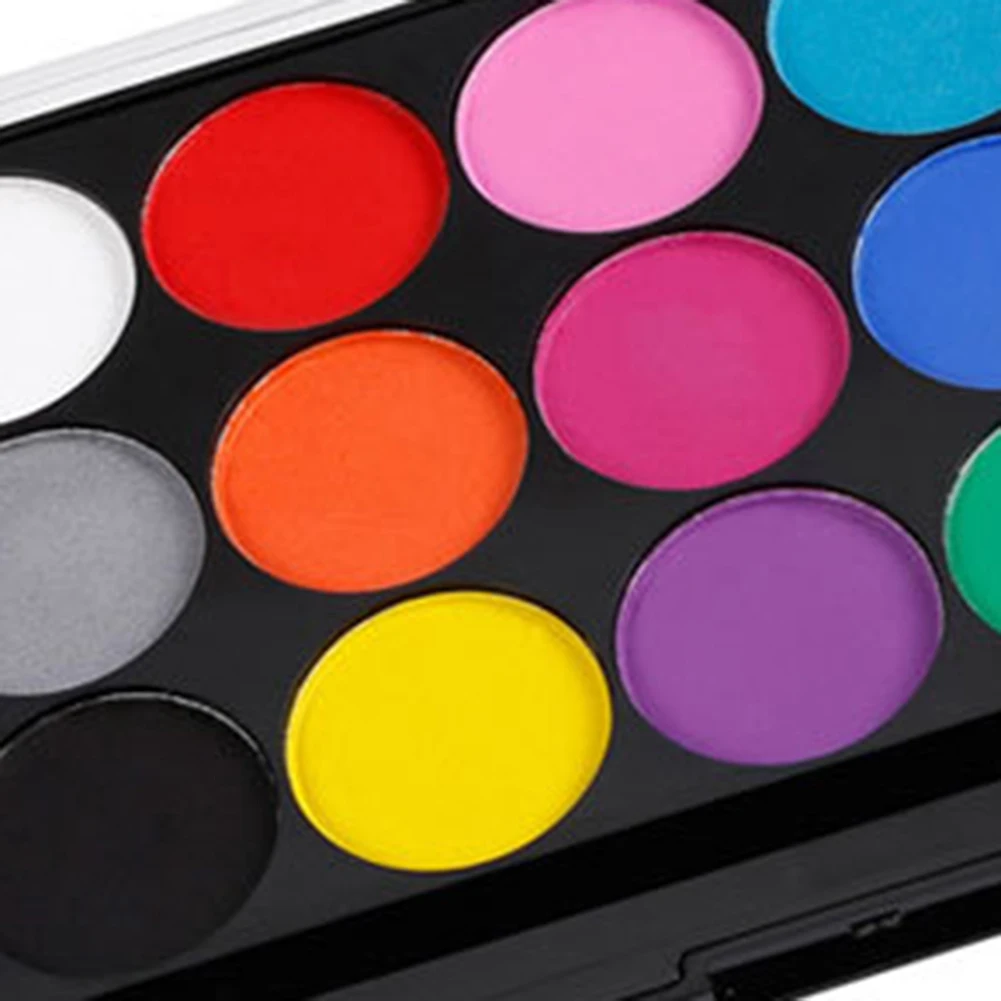 15 цветов многоцветная масляная краска для татуировки лица тела Хэллоуина