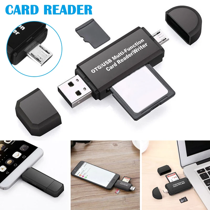Новинка 2020 устройство для чтения SD карт Micro USB OTG на 2 0 многофункциональный адаптер