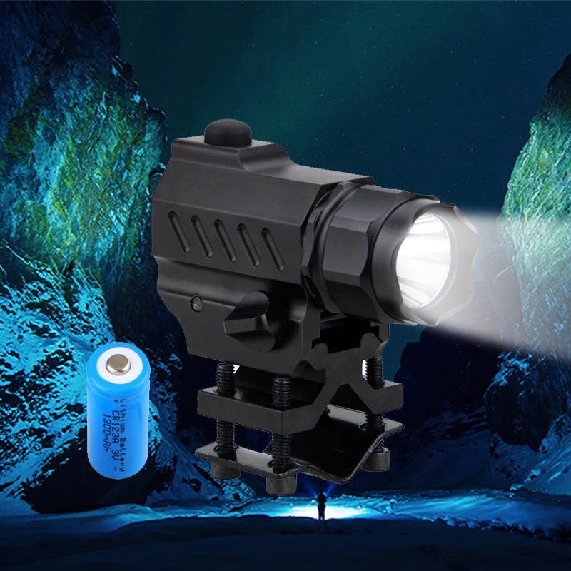 Светодиодный светильник XM L T6 для ружья 3 лм тактический охотничий фонарик с