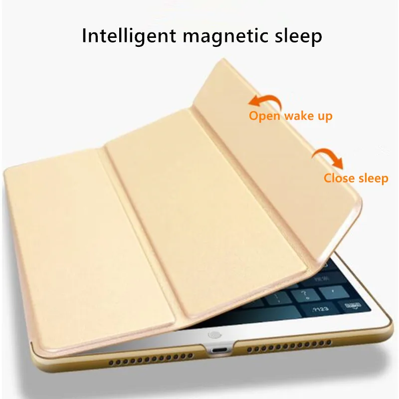 Для нового iPad 10 2 дюймов 7th Gen 2019 чехол тонкий умный трехслойный PU кожаный легкий