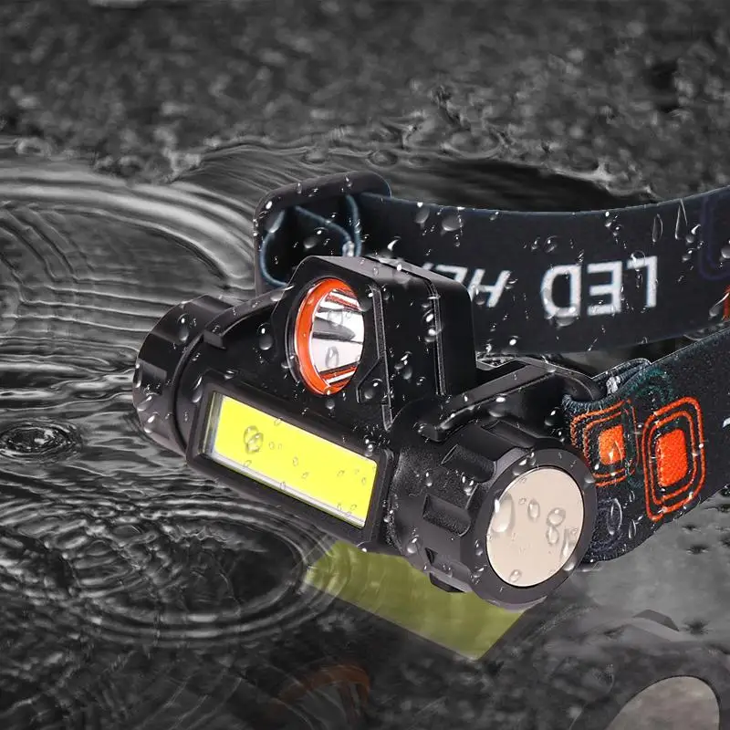 Portable Mini XPE+COB LED Headlamp Work Light Waterproof Headlight USB Charger Torch with Magnet Camping Night | Лампы и освещение