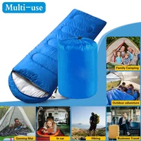 sleeping bag tourism inflatable sleeping bag 4 season hiking traveling warm heat sleep pad bags blanket for outdoor camping