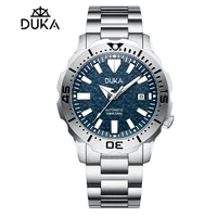 duka business ceramic bezel sapphire mechanical automatic watch men watch stainless steel 100m water resistant relogio masculino
