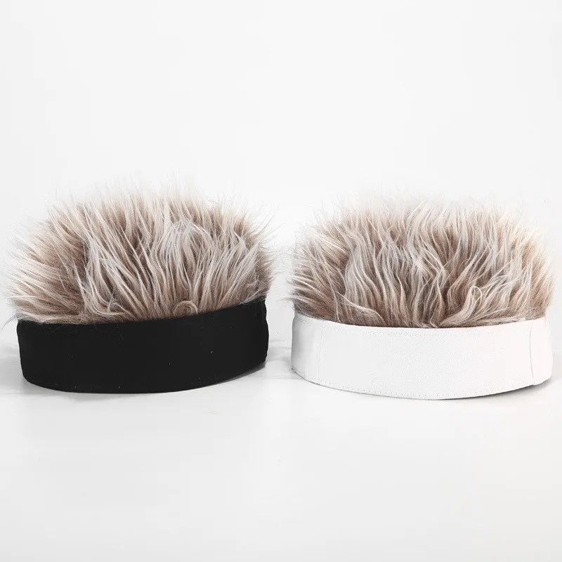 Мужская и женская шапка для гольфа с поддельным чутьем волос солнцезащитный