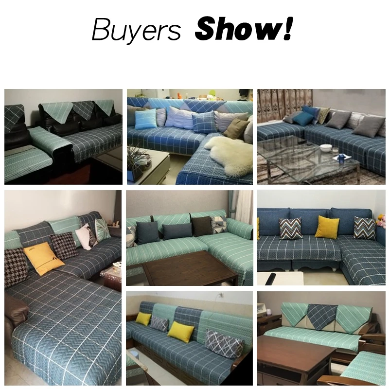 

Modern Cotton Quilted Sofa Seat Cover Lattice Pattern Couch Cover For Living Room Decor Sofa Towel For Armrest Backrest 1 Pcs