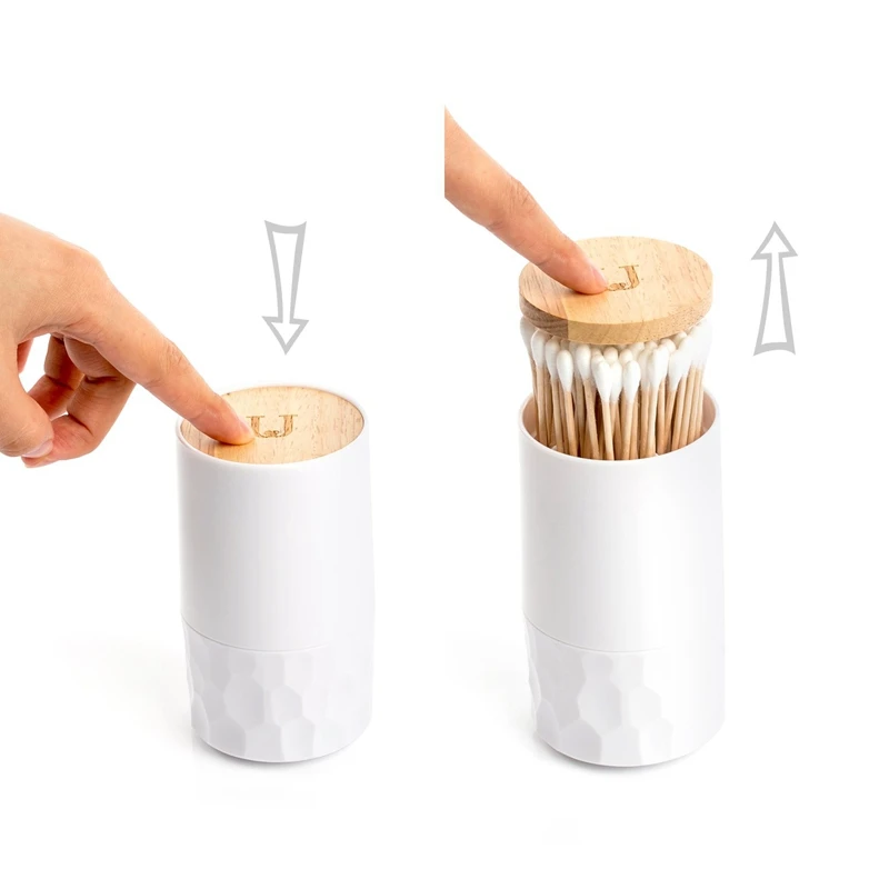 JORDAN & JUDY Automatic Pop-Up Cotton Swabs Toothpick Holder | Дом и сад