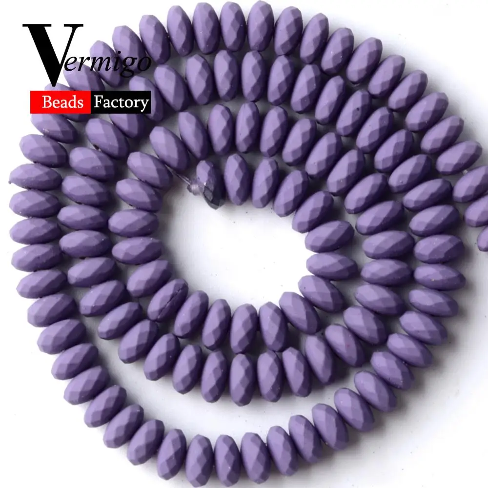 

6 мм 115 шт натуральный фиолетовый гематит Камень Rondelle бусины для изготовления ювелирных изделий бусины Abacus Diy ювелирные изделия, браслеты 15 ''...