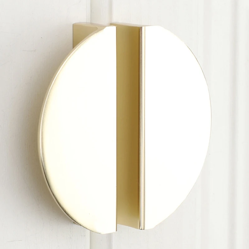 Современная полукруглая золотая встроенная ручка шкафа квадратная ручка ящика фурнитура аксессуары для мебели дверные ручки.