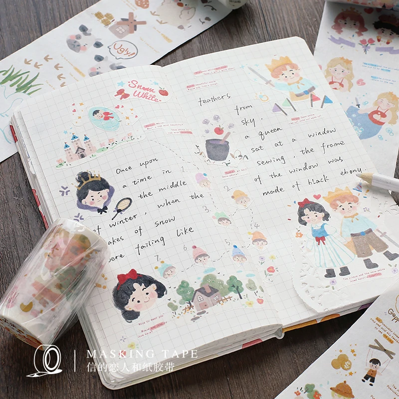 

6PCS/LOT story series decorative paper tape masking tape washi tape