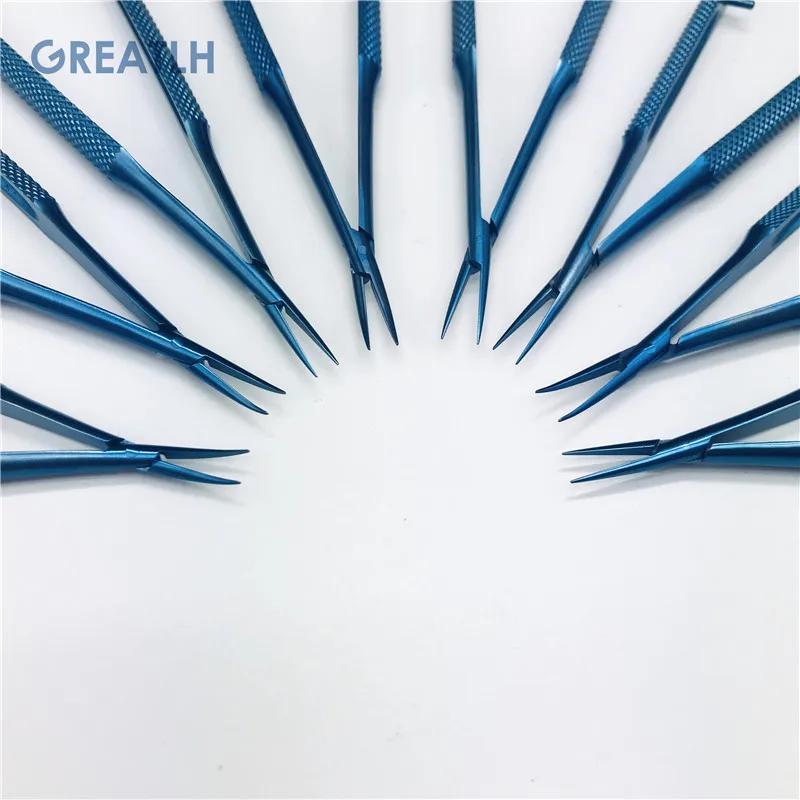 Титановые хирургические инструменты 1 шт. держатели игл офтальмологические